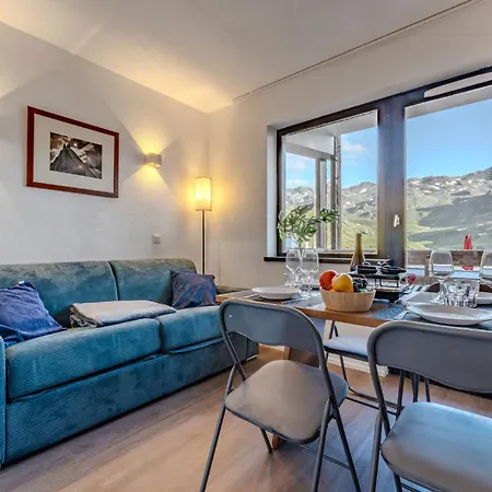 Bright Modern - Balcony With Panoramic Mountain Views - Olympiades Apartment Val Thorens