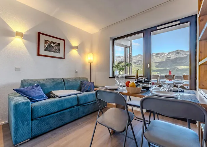 Bright Modern - Balcony With Panoramic Mountain Views Apartment Val Thorens
